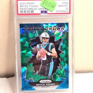 Panini NFL Football Card Bryce Young 2023 Panthers No PB3 - Graded PSA 10 Mint